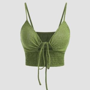 sexy tie front top from cider ($14) XL